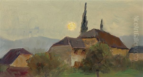Gehoft Bei Abendstimmung - view 1