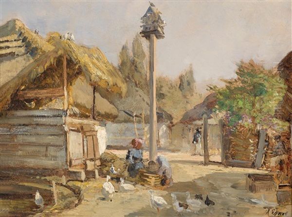 Motiv Aus Einem Ungarischen Dorf - view 1