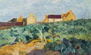 Kohlfeld In Der Bretagne by Marie Egner