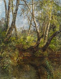 Birken Am Weiher by Marie Egner