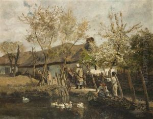 Fruhling Im Dorf by Marie Egner