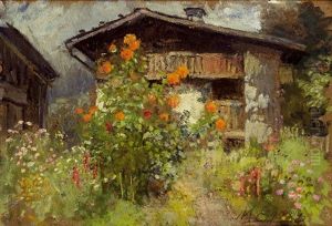 Bluhender Hausgarten Bei Schladming by Marie Egner