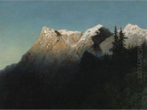 Peaks In Snow by Arseny Ivanovich Meshchersky