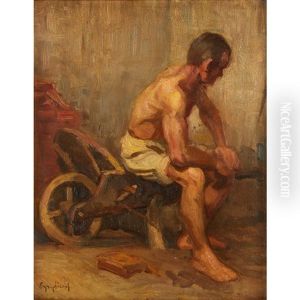 Man At Rest by Jozsef Egry