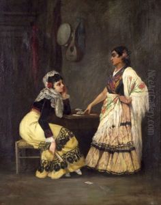 Femmes Dans Un Interieur by Rogelio De Egusquiza Barrena