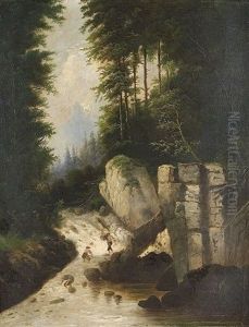 Am Fuse Des Wasserfalls Am Fuse Des Wasserfalls