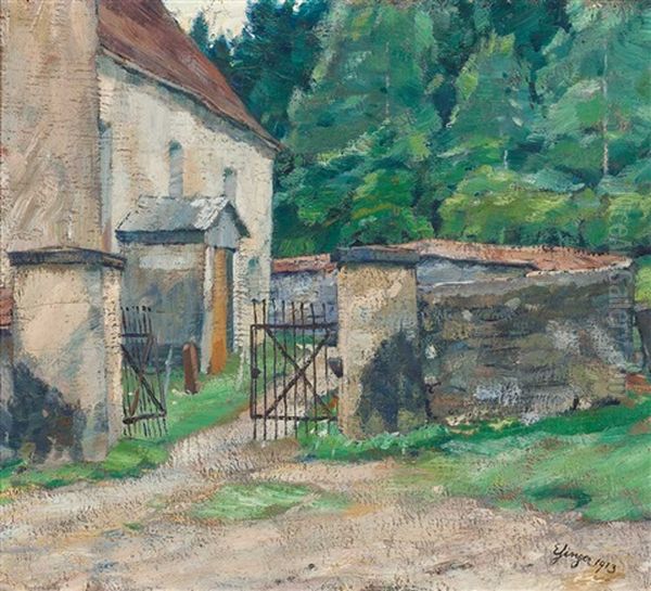 Blick Auf Altes Kirchlein Am Waldrand - view 1