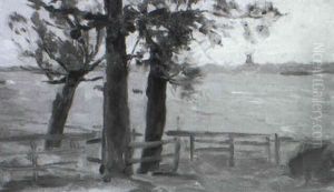 Baumgruppe In Der Wedeler Au by Julius Von Ehren