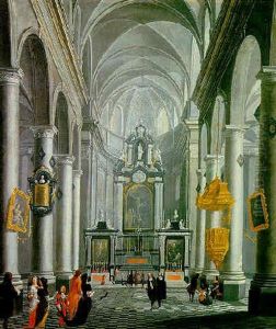 Kircheninterieur by Wilhelm Schubert van Ehrenberg