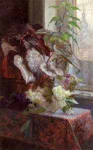 Blumen Am Fenster by Ella Ehrenberger