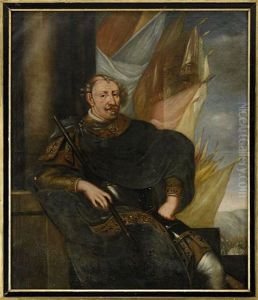Portratt Av Kung Karl Ix (1550-1611) by David Klocker Von Ehrenstrahl