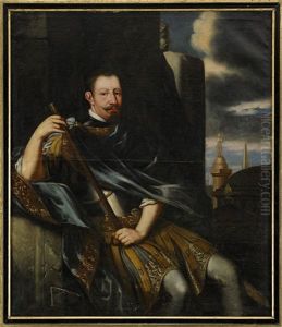 Portratt Av Kung Sigismund Av Sverige - Kung Zygmunt Iii Waza Av Polen-litauen (1566-1632) by David Klocker Von Ehrenstrahl