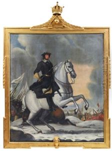 Karl Xi Vid Slaget Vid Lund by David Klocker Von Ehrenstrahl