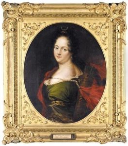 Portrait Of Countess Maria Aurora Von Konigsmark by David Klocker Von Ehrenstrahl