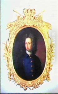 Portratt Av Karl Xi by David Klocker Von Ehrenstrahl