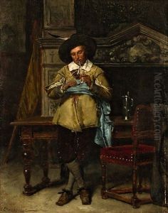 Der Raucher by Julius Ehrentraut