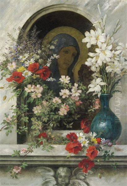 Madonna Von Blumen Umrahmt - view 1