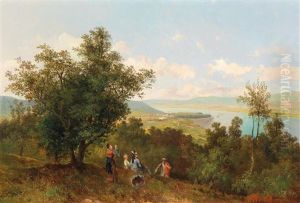 View Of Klosterneuburg by Theodore von Ehrmanns