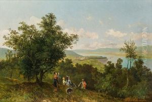 Blick Auf Klosterneuburg by Theodore von Ehrmanns