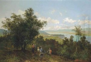 A View Of The Danube by Theodore von Ehrmanns