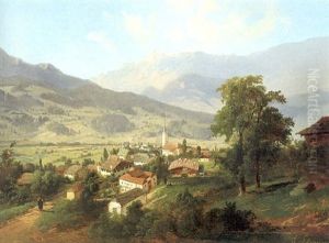 Blick Auf Hofgastein by Theodore von Ehrmanns