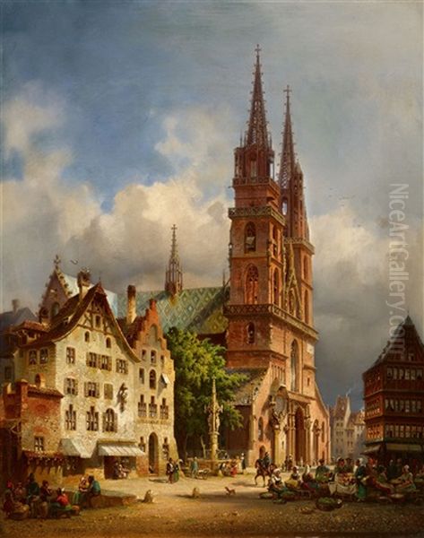 View Of Basel Minster - view 1