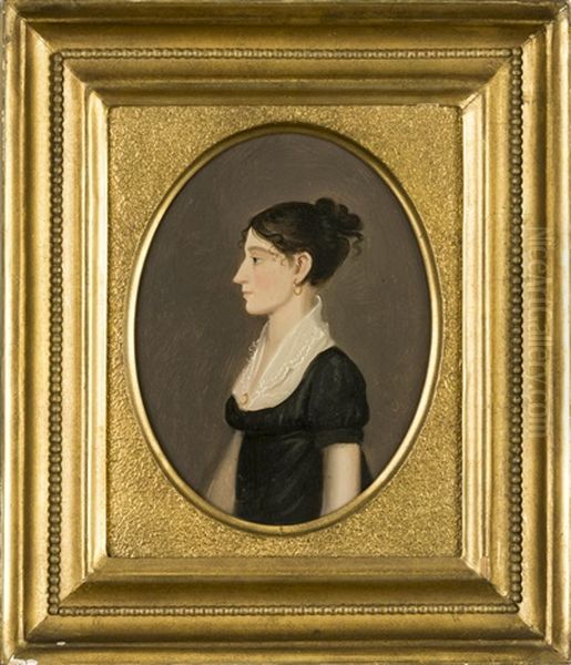 Pair Of Portraits Of Mr. And Mrs. Einzig Of Lancaster, Pennsylvania - view 1