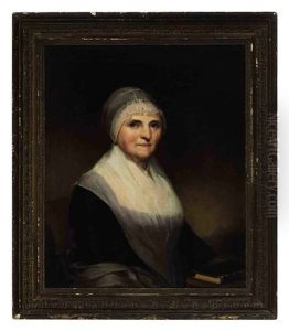 Portrait Of Mrs. George Musser, Holding A Book by Jacob Eichholtz