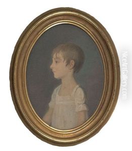 Portrait Of A Young Girl by Jacob Eichholtz