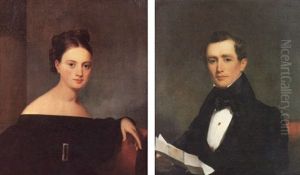 Portrait Of Christiana Bailie Of Lancaster, Pennsylvania by Jacob Eichholtz