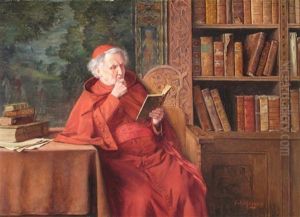 A Cardinal In His Library