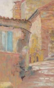 Village Street by Berthe Art