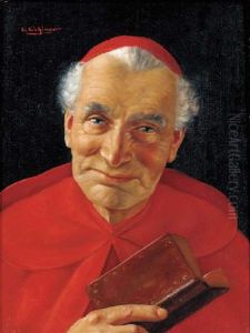 Portrait Of A Cardinal Holding A Prayer Book
