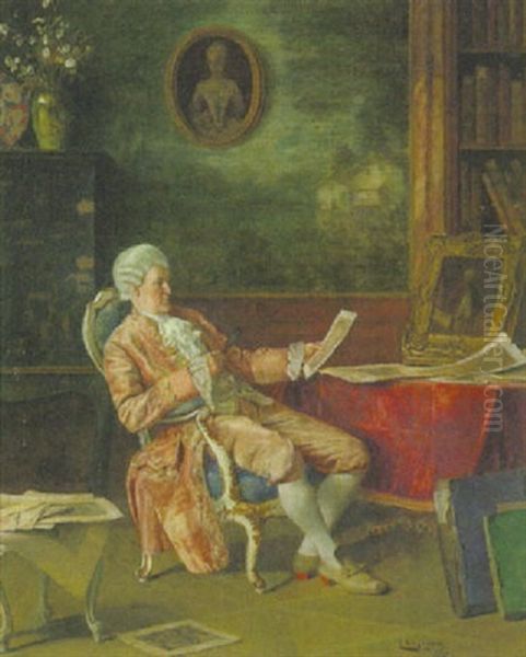 Kunstkenner Der Rokokozeit Im Salon - view 1