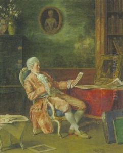 Kunstkenner Der Rokokozeit Im Salon by Erwin Eichinger