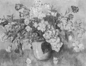 Stilleben Mit Gartenblumen Stilleben Mit Gartenblumen