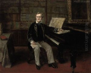 Richard Wagner Composing At His Piano