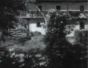 Gehoft Mit Bauerngarten Und H_hnerhof by Rudolf Eichstaedt