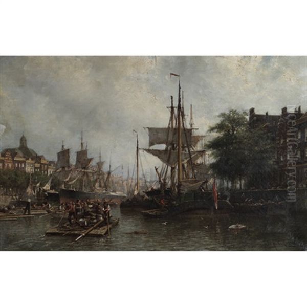 Harbor At Amsterdam - view 1