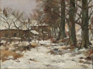 Winter Landscape by Willem Hendrick Eickelberg