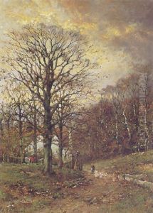Autumn Landscape With A Farm In The Distance Autumn Landscape With A Farm In The Distance