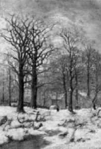 Schneebedeckte Waldlandschaft Schneebedeckte Waldlandschaft