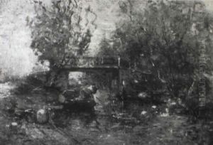 Flusbrucke Im Herbst Flusbrucke Im Herbst
