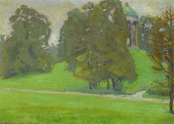 Blick Auf Den Monopterus Im Englischen Garten, Munchen - view 1
