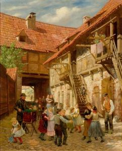 Peasant Festival In A Small Town by Wilhelm Eilers