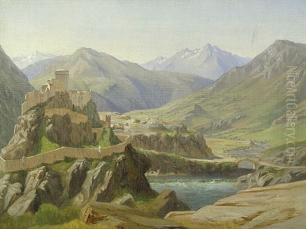 Ansicht Eines Karthager Schlosses In Den Pyrenaen (2 Works) - view 1