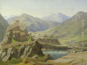 Ansicht Eines Karthager Schlosses In Den Pyrenaen (2 Works)