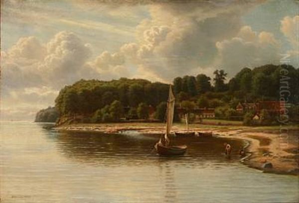Coastal Scene From Strandmollekroen In, Klampenborg In Denmark - view 1