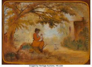 Mother And Children by Louis Michel Eilshemius