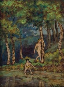 Two Nudes In A Glade